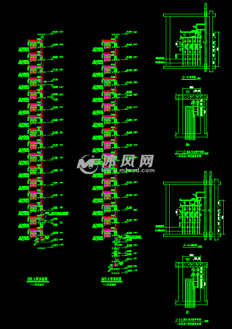 采暖立管图及管井大样图