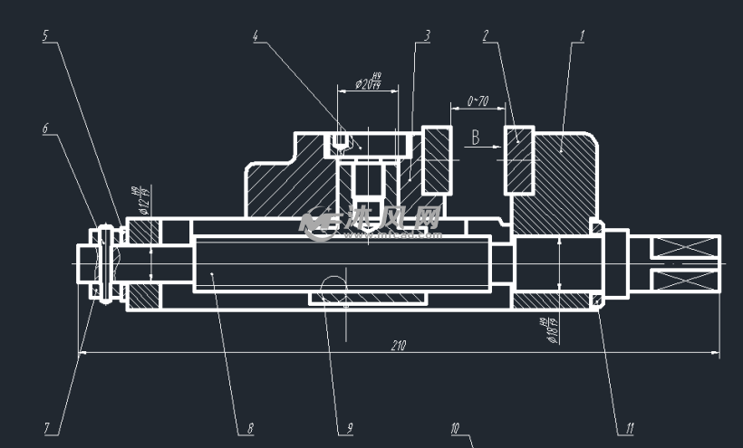 机用台虎钳cad - 操作件图纸 - 沐风网