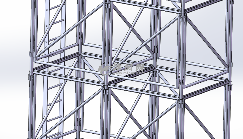 钢结构支架模型图纸