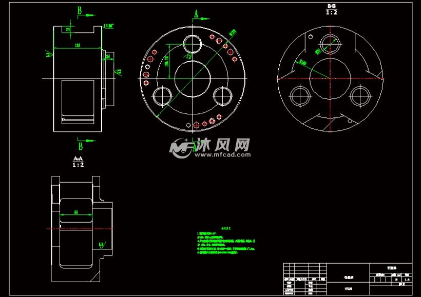 nazf行星减速器cad二维图纸