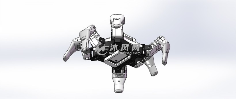 六足机器人设计图