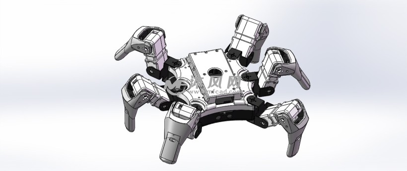 六足机器人设计图