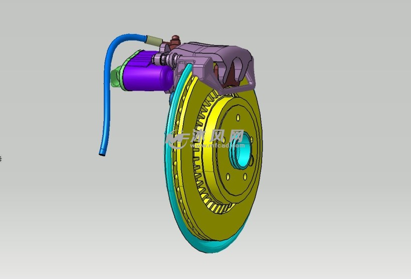 车轮刹车制动器结构设计模型