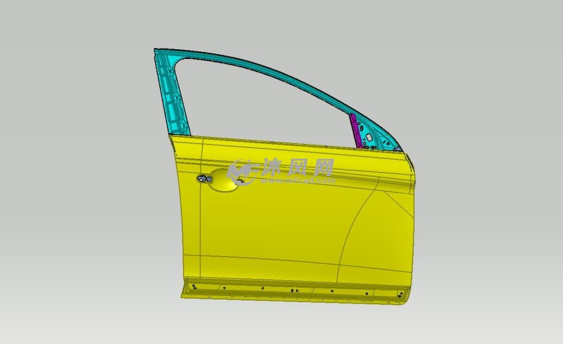 汽车右前车门结构模型