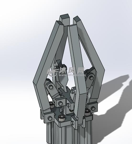 气动四爪机械手模型