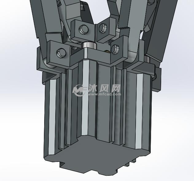 气动四爪机械手模型