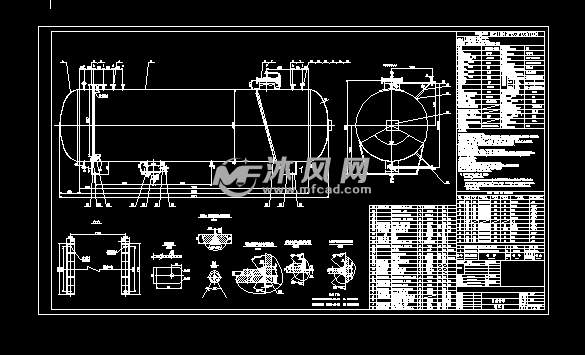 50m3液氨储罐设计图 - 储存压力容器图纸 - 沐风网