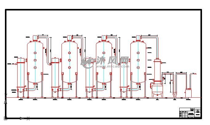 三效及四效蒸发器设计图纸