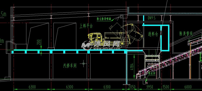 垃圾中转站平面布局图
