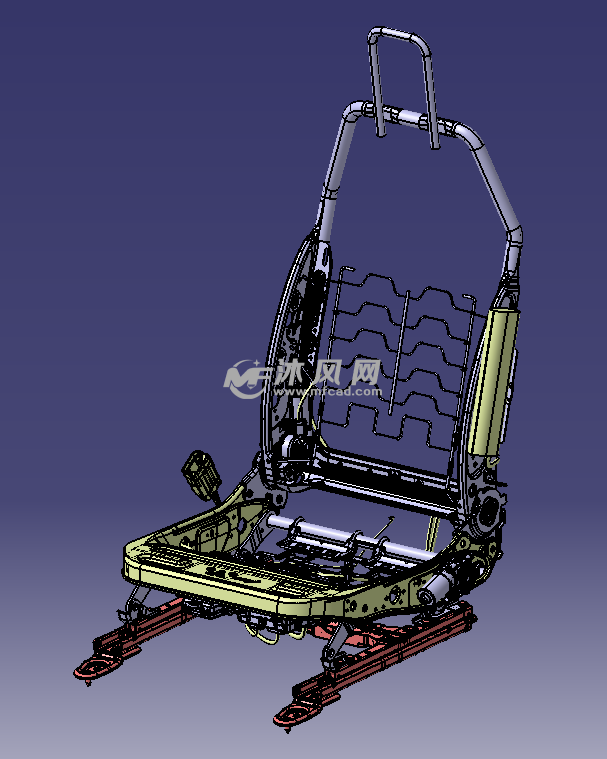 汽车座椅骨架图
