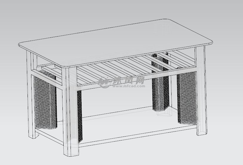 桌子电暖桌 - 桌图纸 - 沐风网