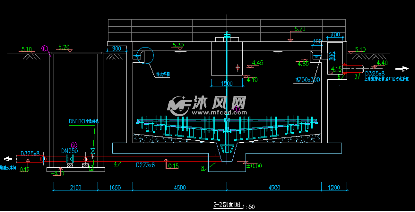 50000方每天污泥浓缩池工艺图