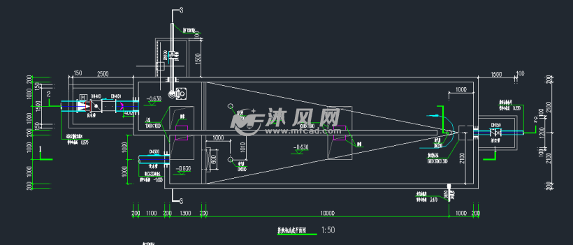 接触消毒池大样图