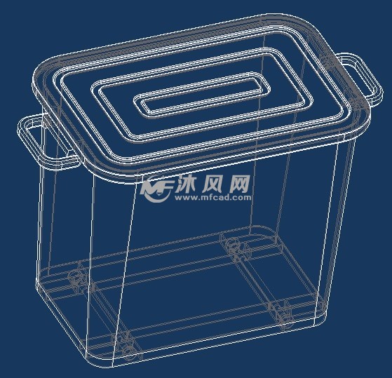 收纳箱三维图