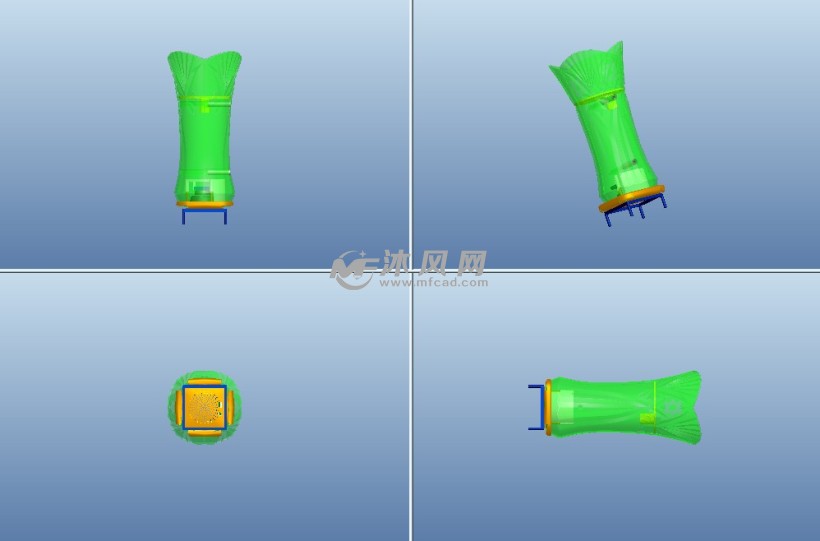 花瓶造型音箱 - 数码产品图纸 - 沐风网