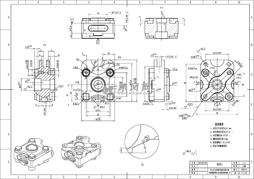 ug8.0建模数控编程仿真 - 模具图纸 - 沐风网