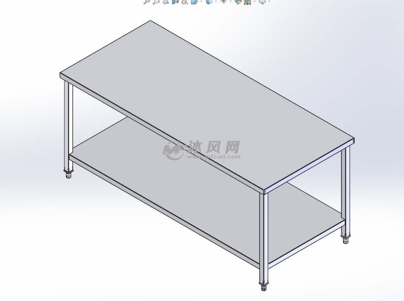 零部件模型 工位器具 操作台/工作台 5000小时免费设计课程,欢迎来