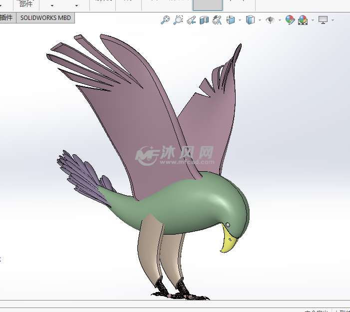 老鹰3d模型图