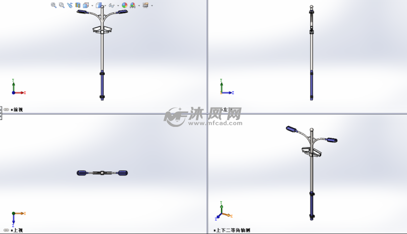 路灯监控模型图