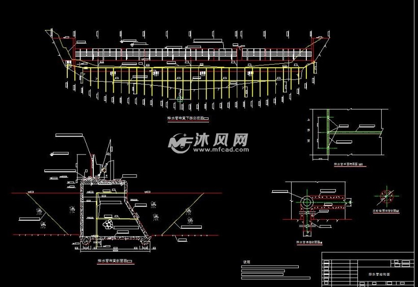 水电站拦水坝构造