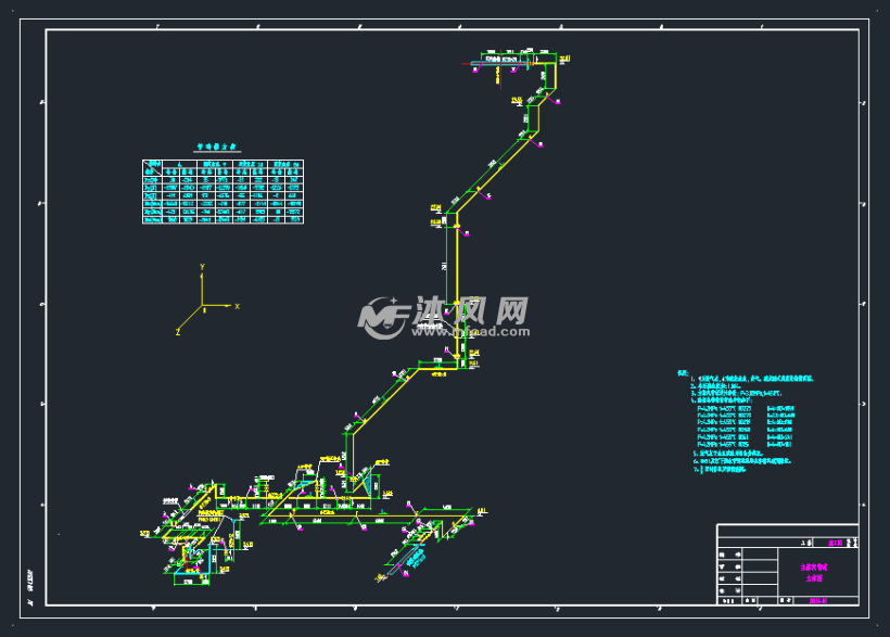 主蒸汽管道立体图