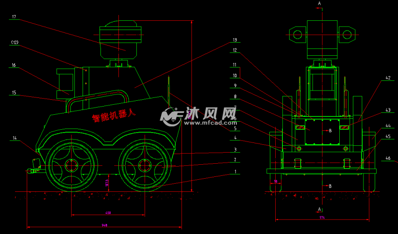 智能巡检机器人设计图