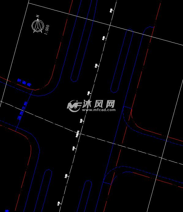 道路施工平面图污水图