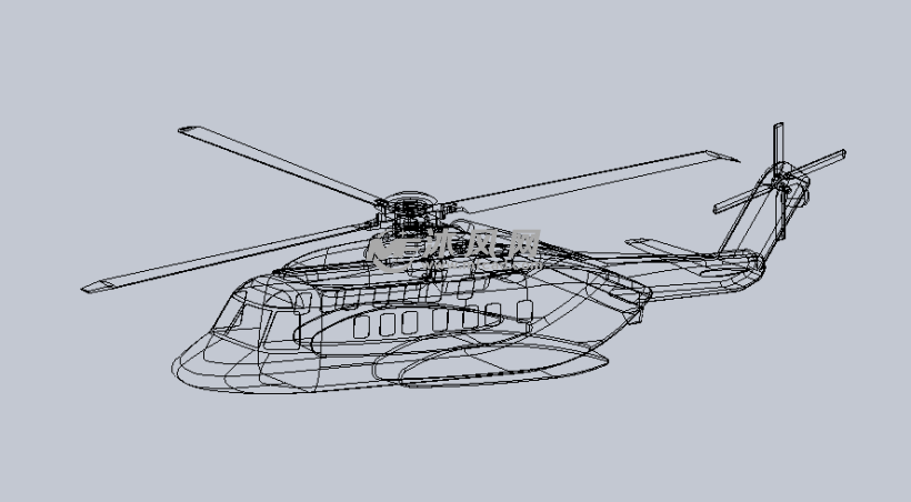 直升机的sw模型