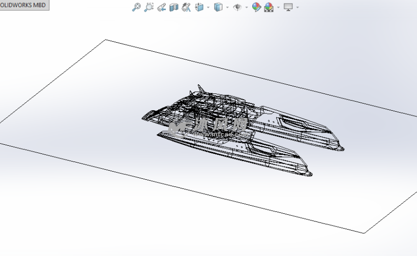 概念款式的快艇设计模型 - 海洋船舶图纸 - 沐风网