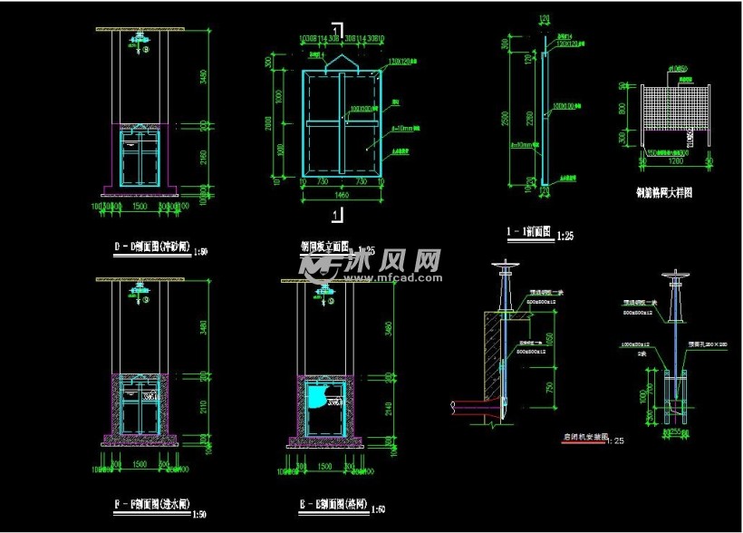 [四川]小型河道拦河坝取水工程施工图