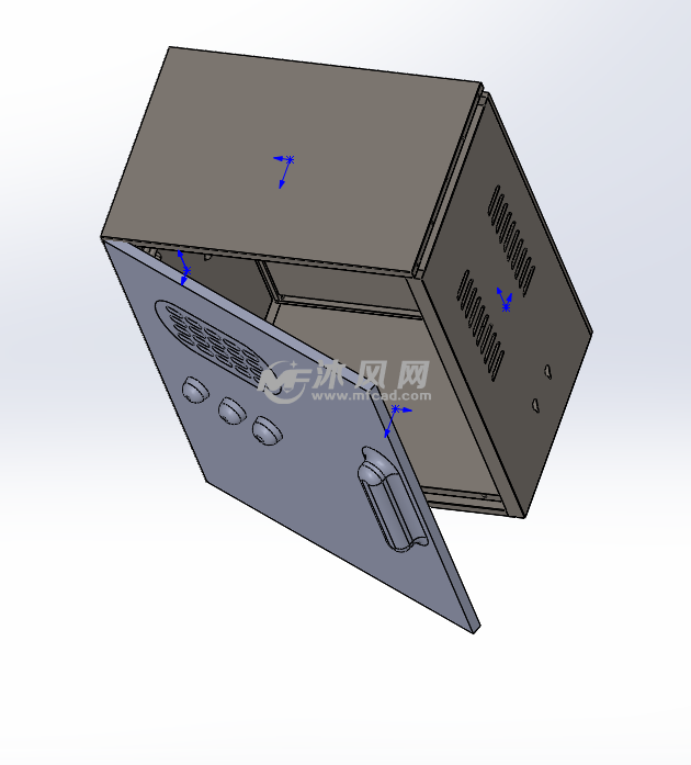 钣金箱模型图