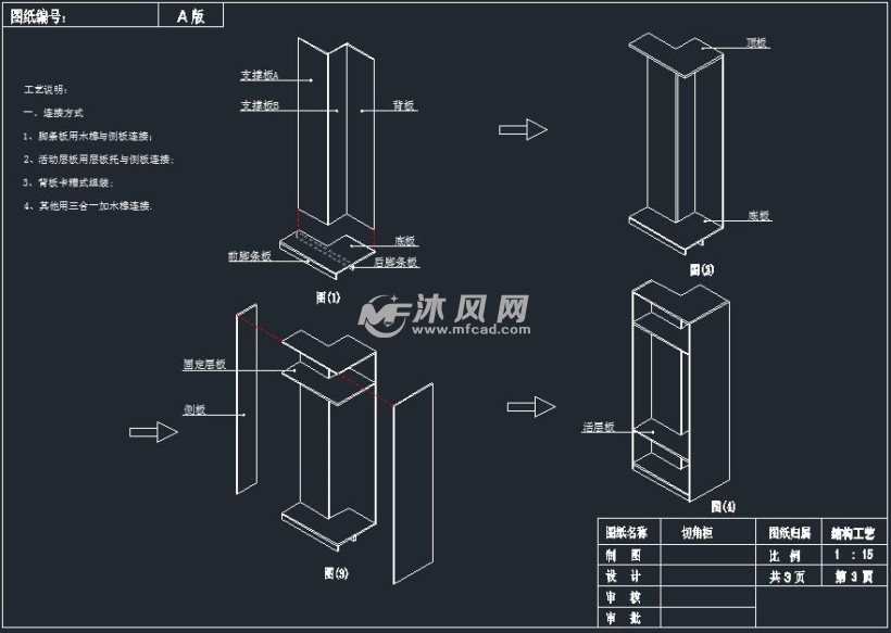 全屋定制柱切角柜体结构与安装工艺