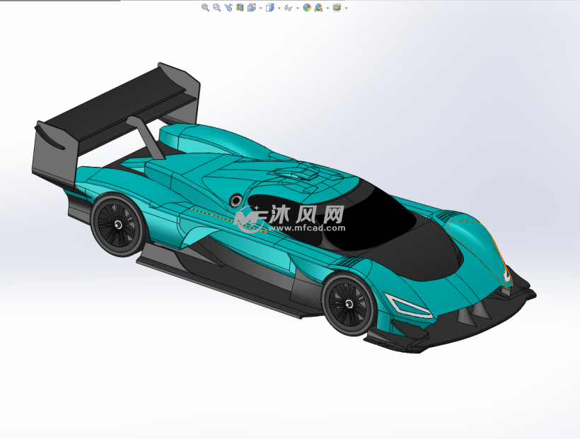 酷炫跑车模型图 - 乘用车图纸 - 沐风网