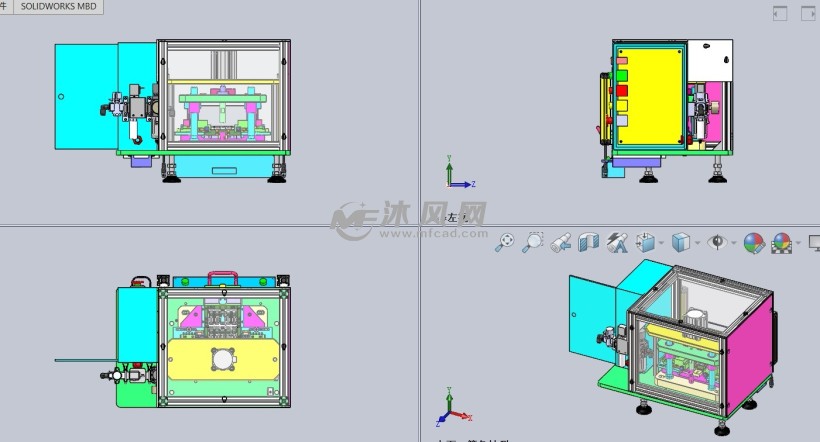 铁壳连接器左右两侧emi折弯机 - 机械加工图纸 - 沐风