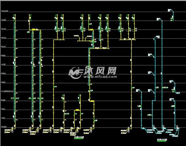 某多层办公楼建筑给排水cad施工图