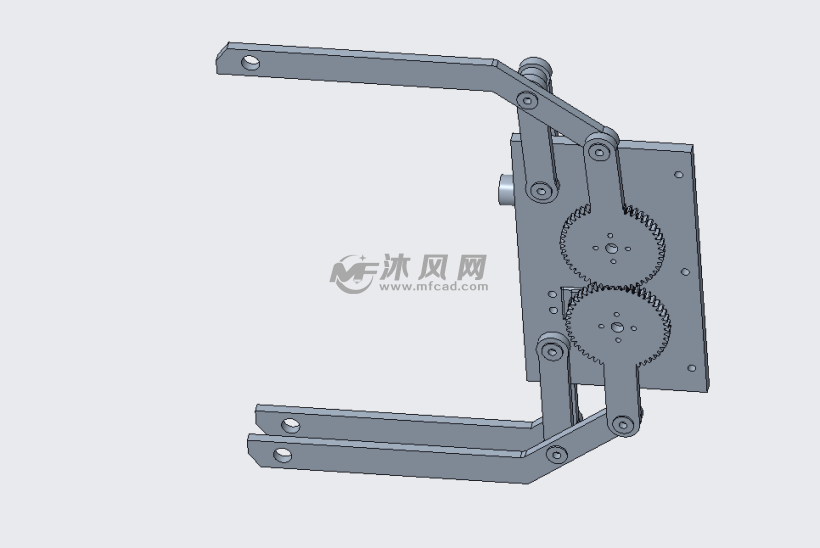 可翻转的基于舵机控制夹取的夹具