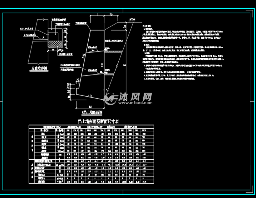 挡土墙总图