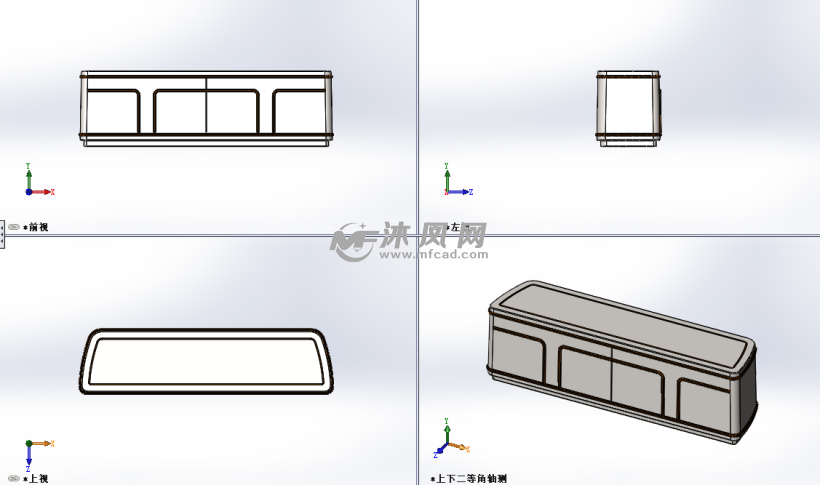 简约电视柜模型图