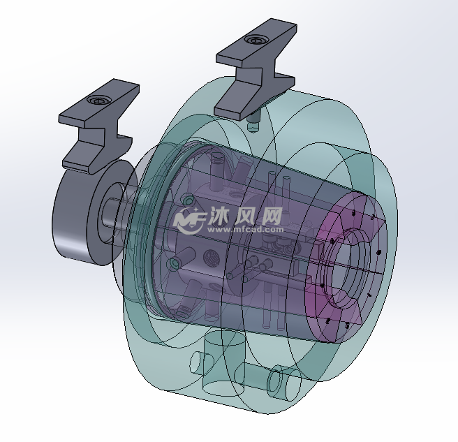 视图缩口模具设计正视图图纸简介缩口模具,适合圆形管件口部尺寸缩小