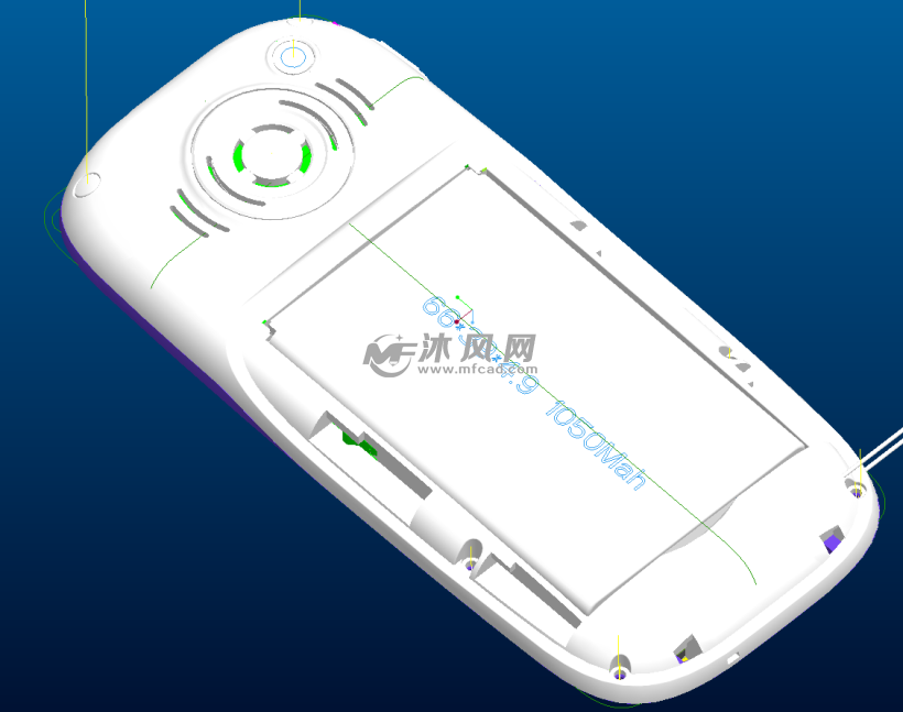 一款完整大曲面手机结构设计