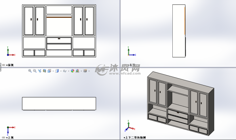 设计模型三视图