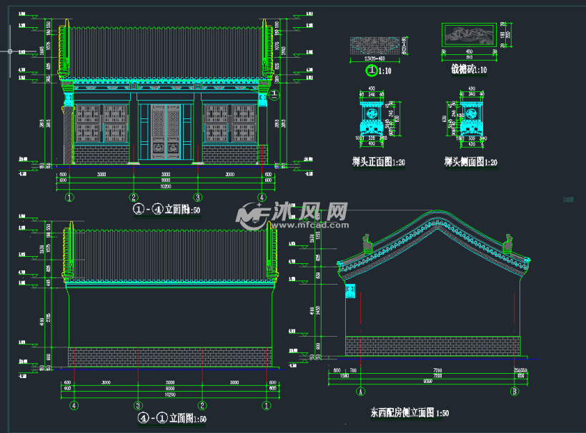 山西某小型寺庙厢房配方建筑图
