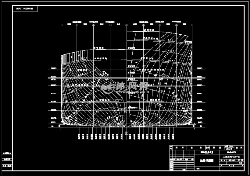 5000吨近海散货船船体机械和电气cad - 海洋船舶图纸