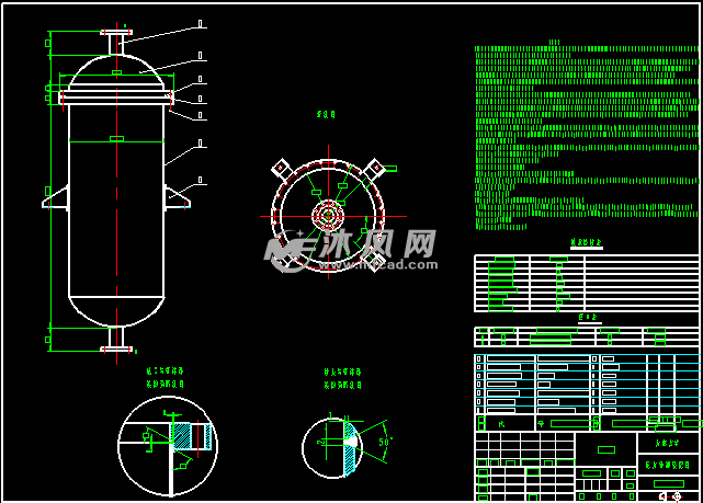 压力罐图 - 储存压力容器图纸 - 沐风网