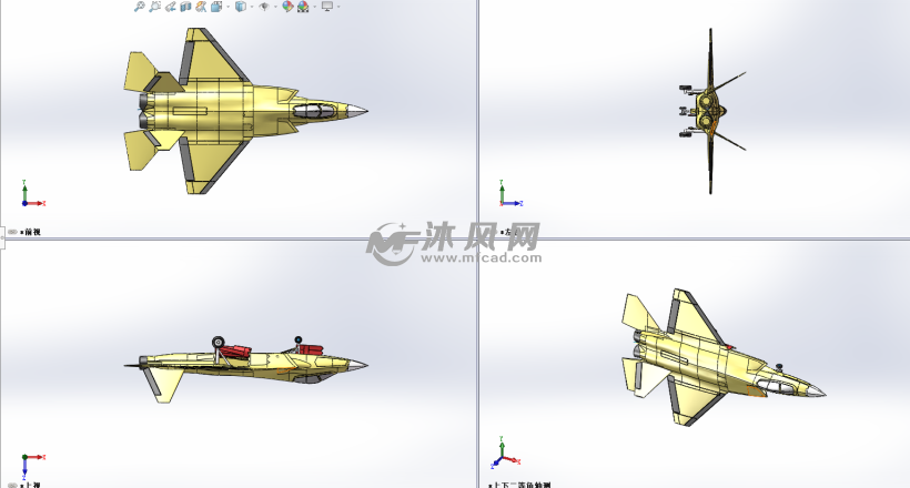 航母舰载机歼j-31 - 航空航天图纸 - 沐风网