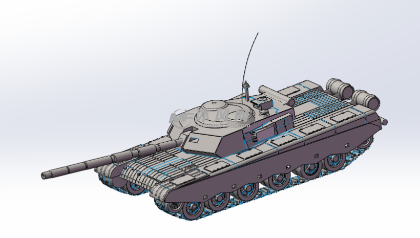 99a坦克模型上色