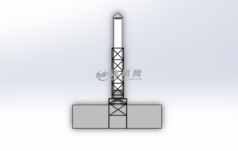 烟囱支架示意