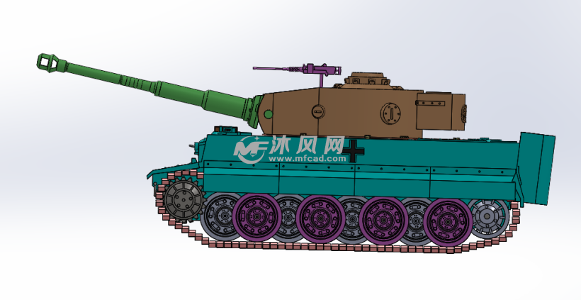 带机枪虎式坦克