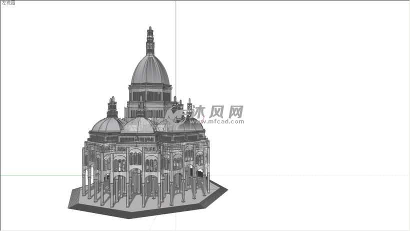 欧洲古典宫殿建造设计模型 - 建筑模型图纸 - 沐风网