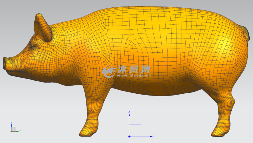 一只猪的模型